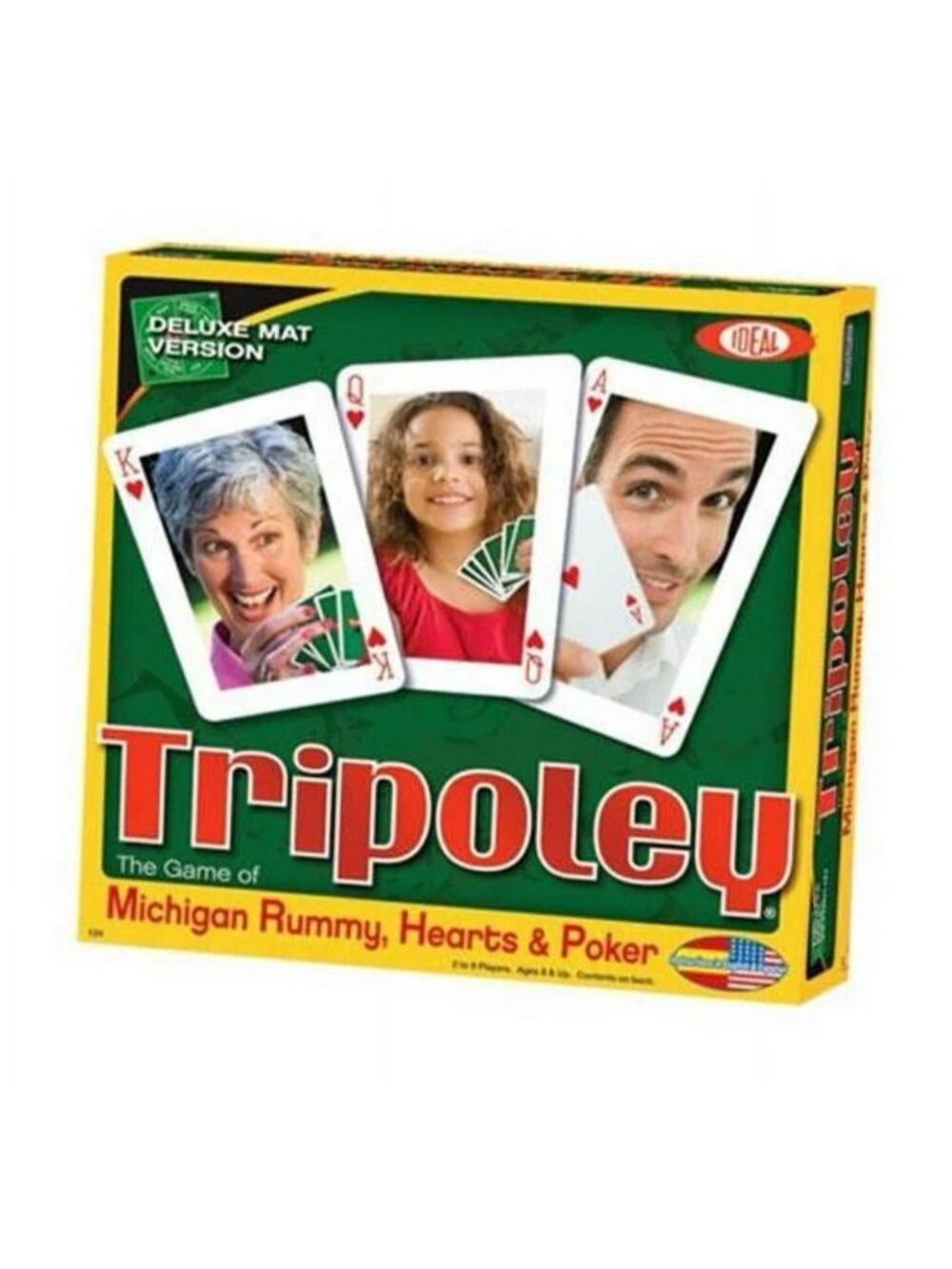 New TRIPOLEY Board Game Deluxe Mat Version by Ideal 2010 Edition Family Fun Game